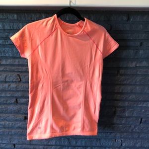 Athleta girl Power Up Tee in color sunset glow girls XL size 14